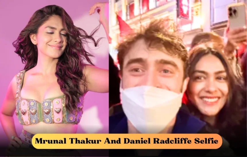 Mrunal Thakur And Daniel Radcliffe Selfie